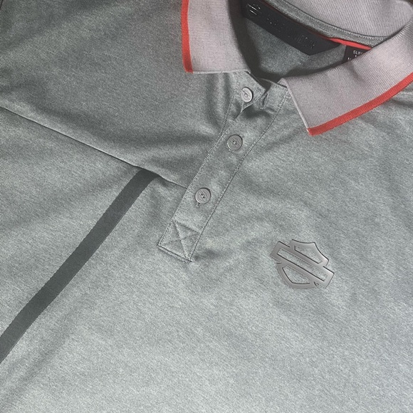 Harley-Davidson Other - Harley-Davidson Gray Polo with Orange Accent